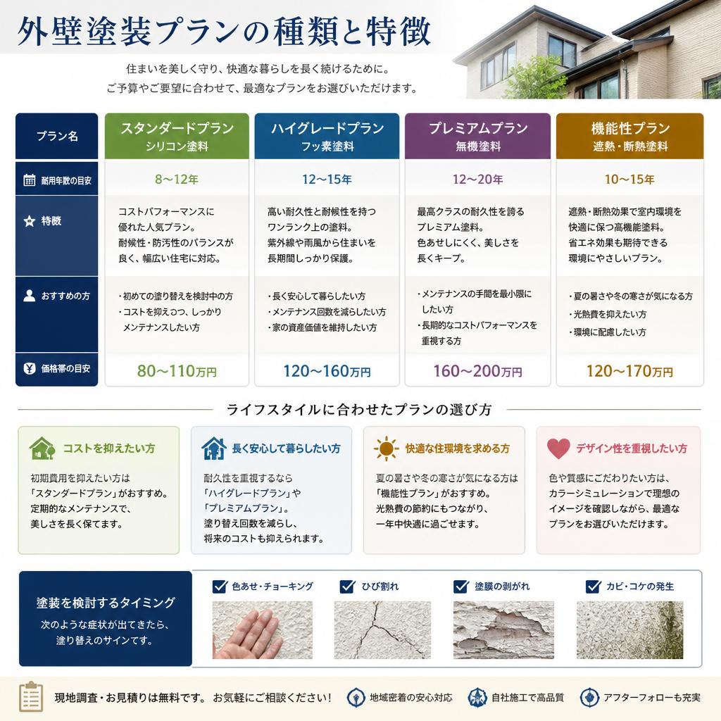塗装プランの選び方